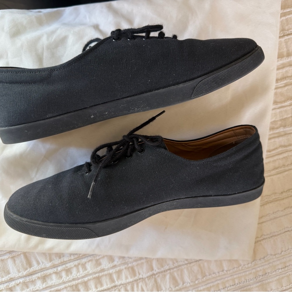 The Row Black Lace-Up Sneakers - Picture 7 of 8